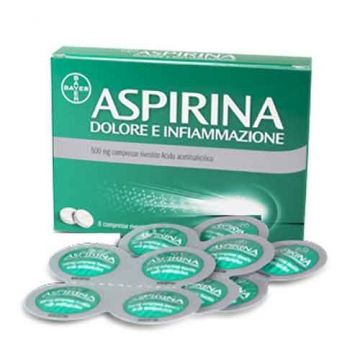 Aspirina Dolore e Infiammazione | 8 Compresse Rivestite 500 mg cpr