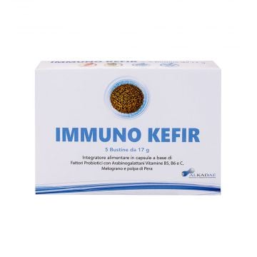 IMMUNOKEFIR 5 Buste | Integratore di Probiotici e Fibre | ALKADAE