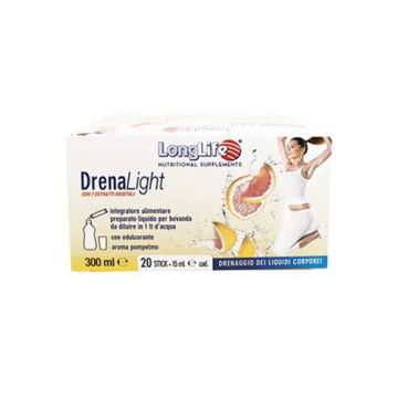 DRENA LIGHT 20 stick | Integratore depurativo e drenante | LONGLIFE