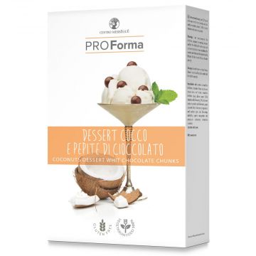 Dessert Cocco e Pepite di Cioccolato | 3 buste da 25 g | Dieta Messeguè Pro Forma