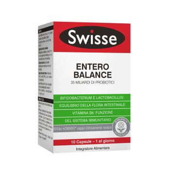 ENTERO BALANCE | Integratore di Probiotici 20 Capsule | SWISSE