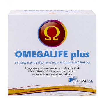 OMEGALIFE PLUS 30+30 Capsule | Integratore di EPA e DHA | ALKADAE