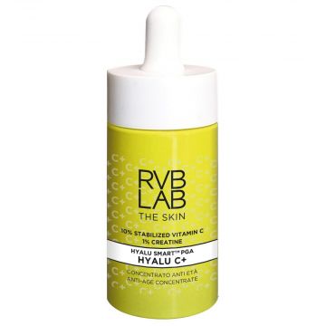 Concentrato Iperattivo Anti Età 30 ml | 10% Vitamina C + 1% Creatina | RVB LAB Hyalu C+