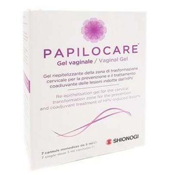 PAPILOCARE 7 cannule | Gel vaginale riepitelizzante | SHIONOGI