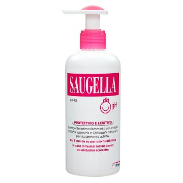 Soluzione protettiva 200 ml | Detergente intimo bambine | SAUGELLA Girl