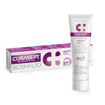 Biosmalto Denti Sensibili 75 ml | Dentifricio sensibilità dentinale | CURASEPT