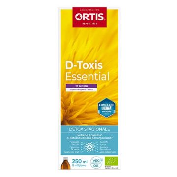 D-Toxis Essential 250 ml | Integratore Detox regolarizzante stagionale 20 giorni | ORTIS