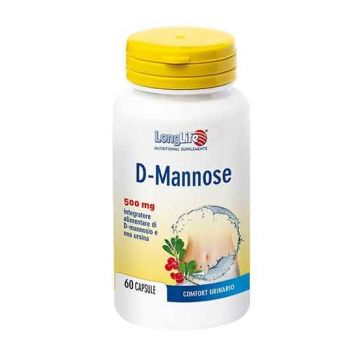 D-MANNOSE 60 Capsule | Integratore Vie Urinarie | LONGLIFE