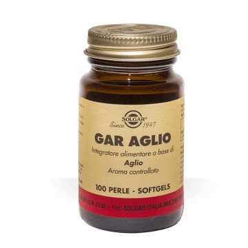 Gar Aglio 100 perle softgel | Integratore concentrato di aglio | SOLGAR