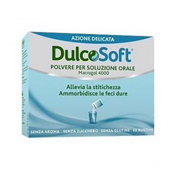 Dulcosoft Polvere per soluzione orale 20 Bustine 10 g  | Macrogol per la stitichezza | DULCOSOFT