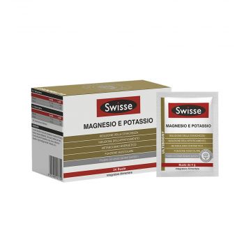 MAGNESIO E POTASSIO 24 bustine | Integratore per il benessere muscolare | SWISSE