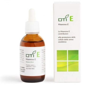 Oti E Vitamina E gocce 50 ml | Integratore Tocoferolo naturale | OTI