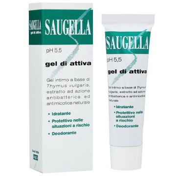 Gel linea Attiva 30 ml | Gel intimo antibatterico | SAUGELLA Verde