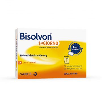 1 AL GIORNO 12 Bustine | Integratore per tosse | BISOLVON