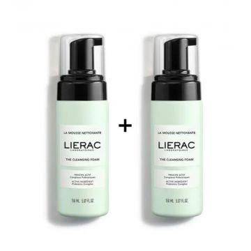 Duo Mousse Struccante 2x 150ml | Mousse detergente bipacco | LIERAC