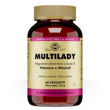 Multilady 60 Tavolette | Vitamine e Minerali per la donna | SOLGAR