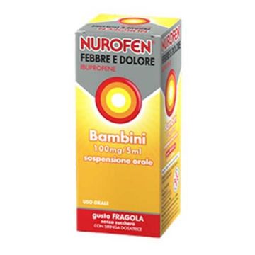NUROFEN 100 mg/5 ml FEBBRE E DOLORE Bambini | Sciroppo Fragola - 150 ml