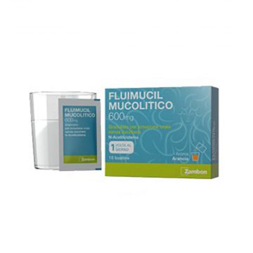 FLUIMUCIL Mucolitico 10 Buste 600 mg | Granulato per soluzione orale Arancia