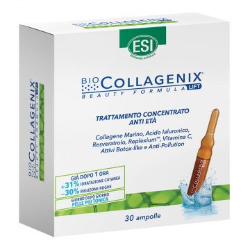 Biocollagenix 30 ampolle antietà | Ampolle leviganti toniche antirughe | ESI