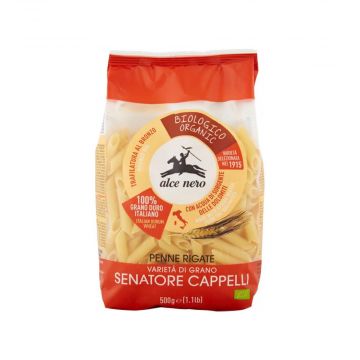 Penne Rigate Senatore Cappelli 500 g | Penne di grano duro Biologico | ALCE NERO