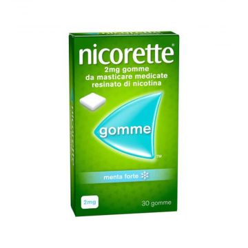 Nicorette Gomme Masticabili 2 mg | 30 Gomme medicate Menta Forte