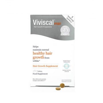 VIVISCAL UOMO 180 Tavolette | Integratore per la crescita dei capelli