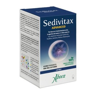 Sedivitax Advanced 70 cps | Integratore addormentamento e rilassamento | ABOCA