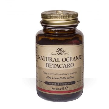 Natural Oceanic Betacaro 60 Perle | Integratore di Carotenoidi da alga | SOLGAR