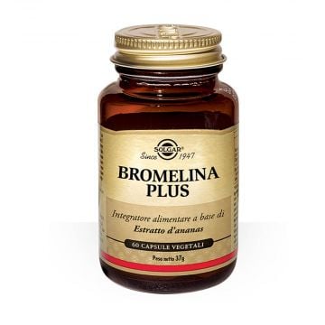 Bromelina Plus 60 cps | Integratore anticellulite | SOLGAR