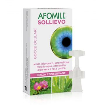 SOLLIEVO 10 fiale monodose | Gocce oculari idratanti | AFOMILL