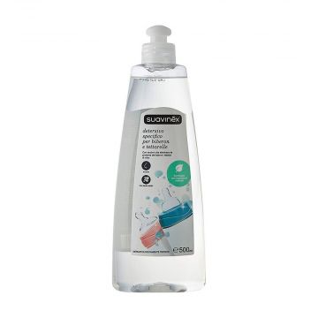 Detergente Biberon e tettarelle 500 ml | Detergente multiuso accessori e succhietti | SUAVINEX