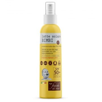 Latte Solare bimbi | Spray solare SPF50+ | FIOCCHI DI RISO