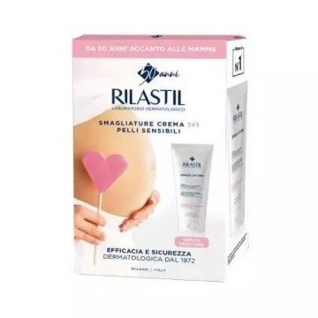 Smagliature pelli sensibili 2 x 200 ml | Bipack trattamento anti smagliature | RILASTIL