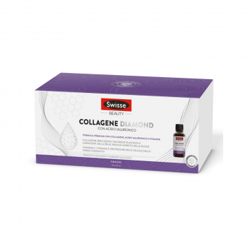 Collagene Diamond 10 fl | Integratore orale con Acido Ialuronico e vitamine | SWISSE Beauty
