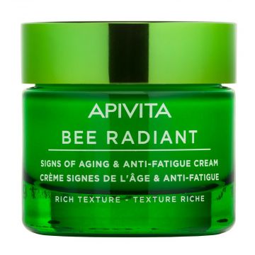 Crema Segni dell'età antifatica Ricca | Rich Texture Anti Fatigue Cream 50 ml | APIVITA Bee Radiant