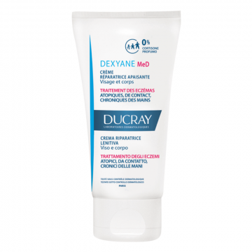 Crema Riparatrice 30 o 100 ml | Trattamento per eczema viso, corpo e mani | DUCRAY Dexyane MeD