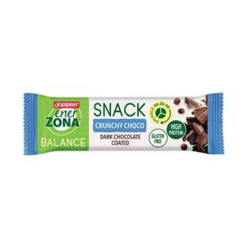 SNACK 40-30-30 CRUNCHY CHOCO | Barretta Cioccolato Fondente 33 g | ENERZONA