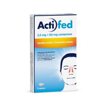 Actifed | 12 compresse 2,5 + 60 mg