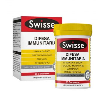 Difesa Immunitaria 60 compresse | Integratore di Vitamina C, Zinco, Echinacea | SWISSE