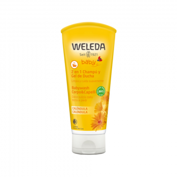 Babywash Corpo&Capelli 200 ml | Emulsione detergente alla Calendula | WELEDA Baby