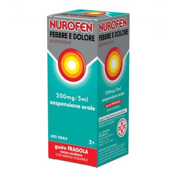 NUROFEN 200 mg/5 ml FEBBRE E DOLORE Bambini | Sciroppo Fragola - 100 ml