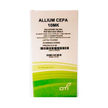 Allium cepa 10 MK | Soluzione omeopatica orale 20 fiale 2 ml | OTI