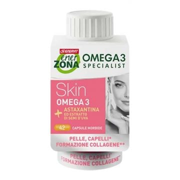 SKIN OMEGA 3 | Integratore Pelle e Capelli 42 capsule | ENERZONA - Specialist