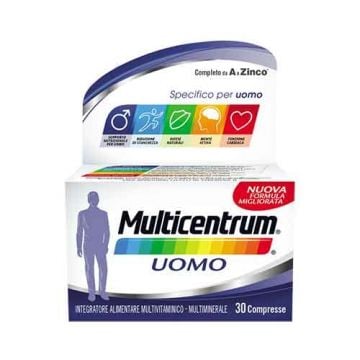 UOMO 30 cps | Integratore vitamine e sali minerali | MULTICENTRUM