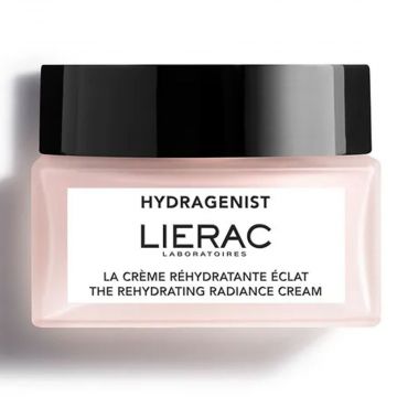 Hydragenist La Crema Reidratante 50 ml | Crema illuminante idratante pelli normali e secche | LIERAC