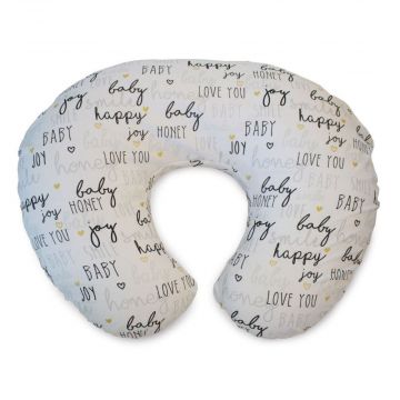 Cuscino allattamento Boppy | Fodera in cotone Hello Baby | CHICCO