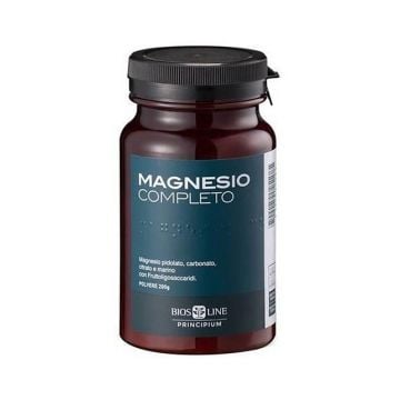 MAGNESIO COMPLETO polvere 400 g | Integratore con 4 sali di Magnesio | BIOS LINE Principium