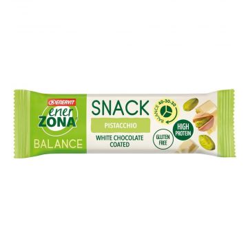 Snack 40 -30 - 30 33G | BARRETTA Pistacchio e cioccolato bianco | ENERZONA