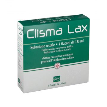 CLISMALAX 4 Clismi | Clistere Evacuativo 4 x 133 ml | SOFAR