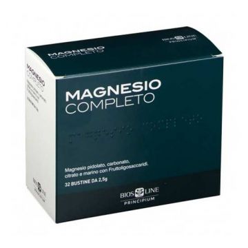 MAGNESIO COMPLETO 32 bustine da  2,5 g | Integratore Stanchezza, Umore, Muscoli  | BIOS LINE - Principium